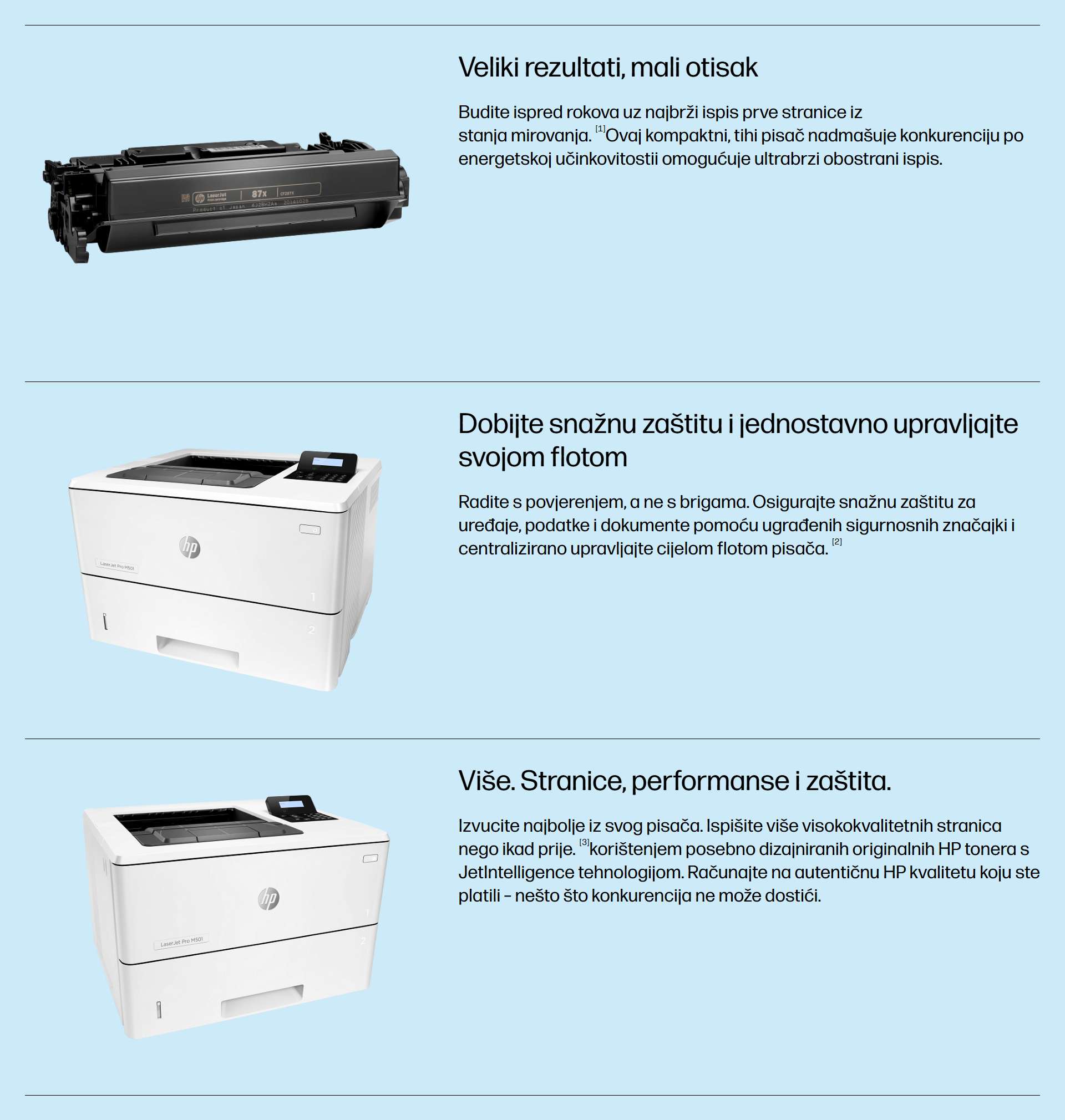 HP LaserJet Pro M501dn A4 crno-bijeli laserski pisač opis